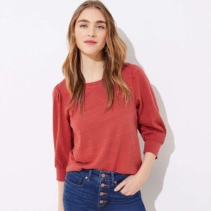 LOFT *BRAND NEW* Puff Sleeve Sweatshirt